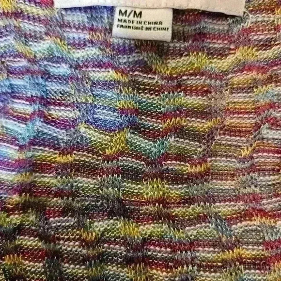 Forever 21 Multicolor Knit Mini Dress/ Cover-up.   Medium - Picture 4 of 5